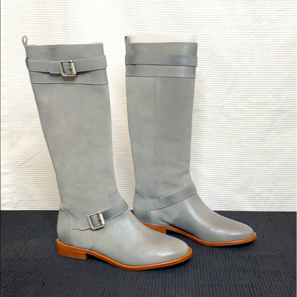 Anthropologie Candela Knee High Moto Riding Boots